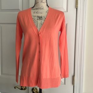 Talbots Coral Cardigan Sweater